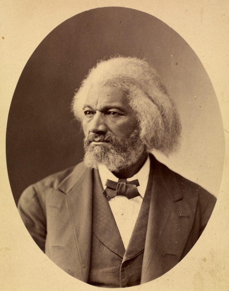 Portrait of Frederick Douglass, also on display in