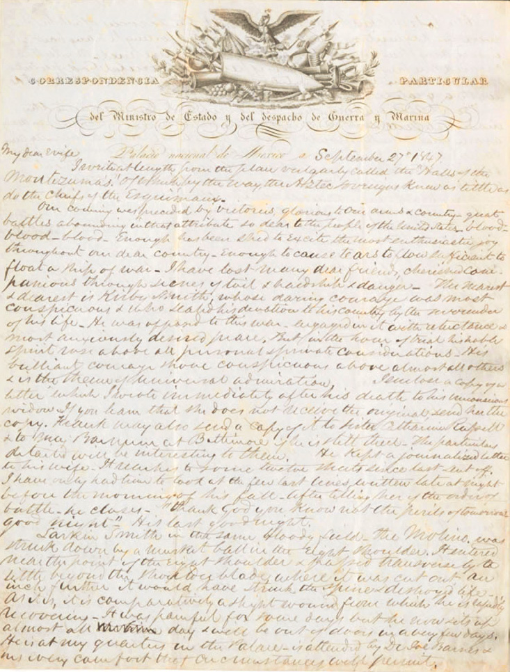 19th century letter