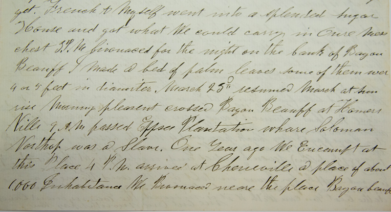 A letter from John Burrud to his wife in 1863