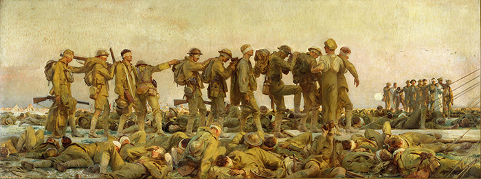 John Singer Sargent (1856–1925), Gassed, 1919, oil on canvas, Imperial War Museum, London. © Imperial War Museum (Art.IWM ART 1460).