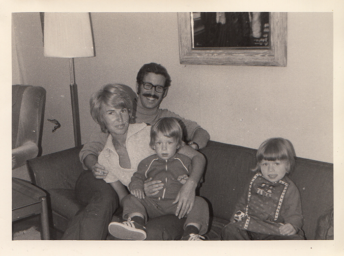 Koblik with his wife, Kerstin, and their two children in 1971.