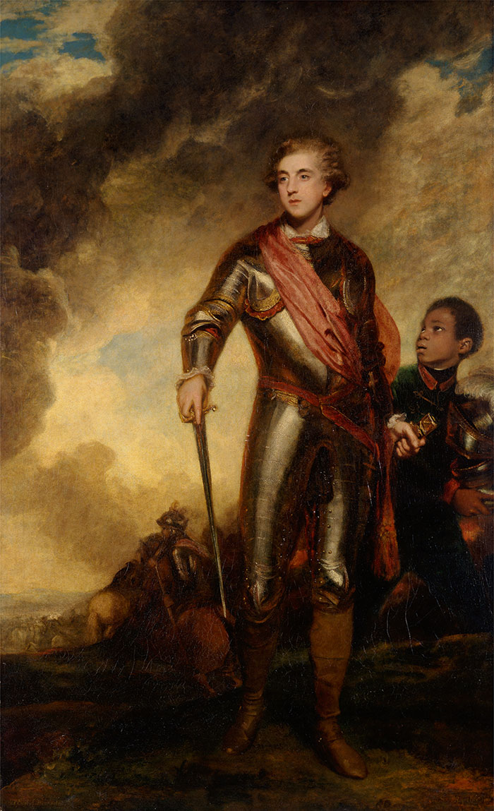 Joshua Reynolds, Charles Stanhope, third Earl of Harrington, and a Servant, 1782, oil on canvas. Yale Center for British Art, Paul Mellon Collection.
