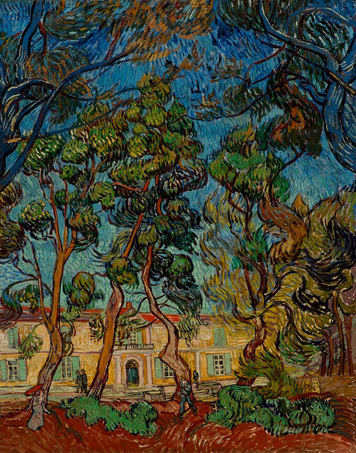 Vincent van Gogh (1853–1890), Hospital at Saint-Rémy, 1889, oil on canvas, 36 5/16 x 28 in. The Armand Hammer Collection, gift of the Armand Hammer Foundation. Hammer Museum, Los Angeles.