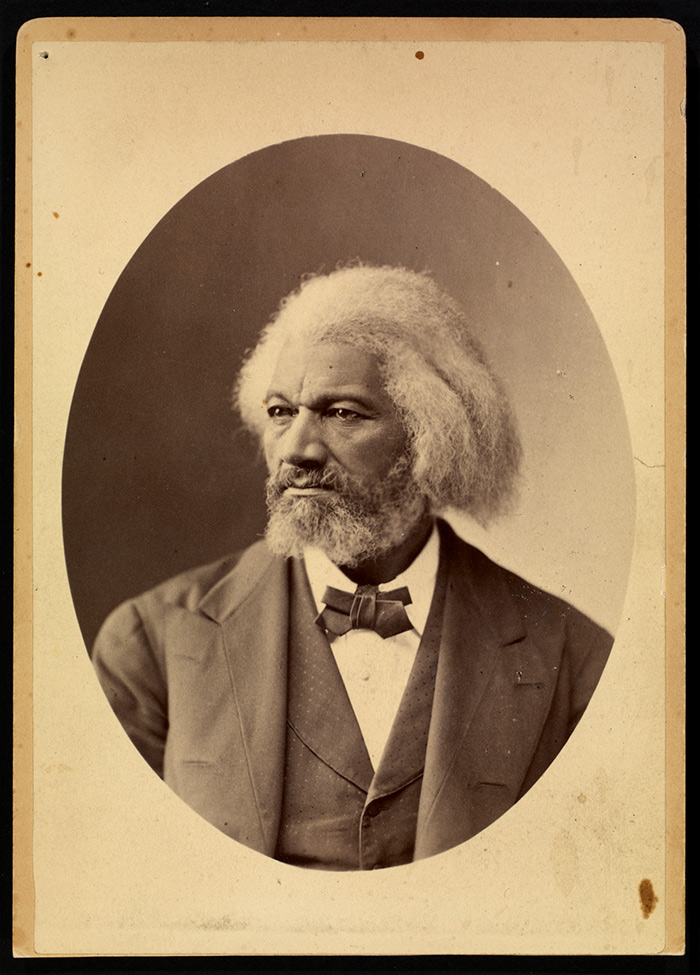 Photographic portrait of Fredrick Douglass, 1876. Unidentified photographer. The Huntington Library, Art Collections, and Botanical Gardens.