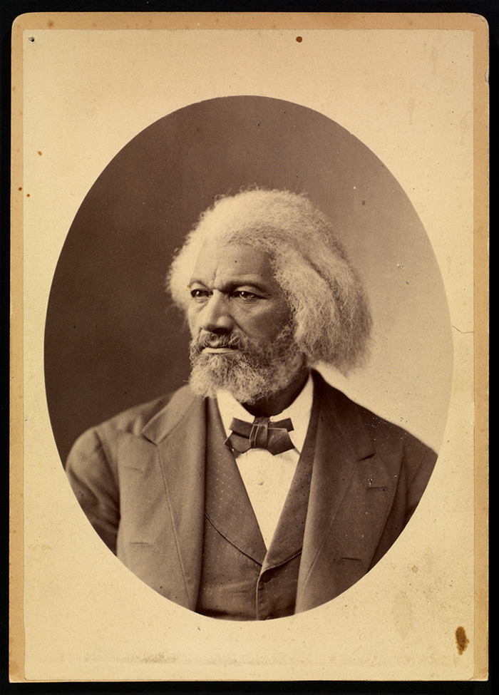 Photographic portrait of Fredrick Douglass, 1876. Unidentified photographer. The Huntington Library, Art Collections, and Botanical Gardens. Photographic portrait of Fredrick Douglass, 1876. Unidentified photographer. The Huntington Library, Art Collections, and Botanical Gardens.