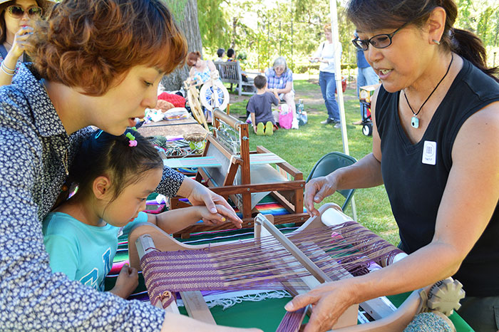 Fiber Arts Day takes place on Saturday, April 14, 2018, from 10 a.m. to 5 p.m in The Huntington’s Herb Garden. Photo by Kelly Fernandez.