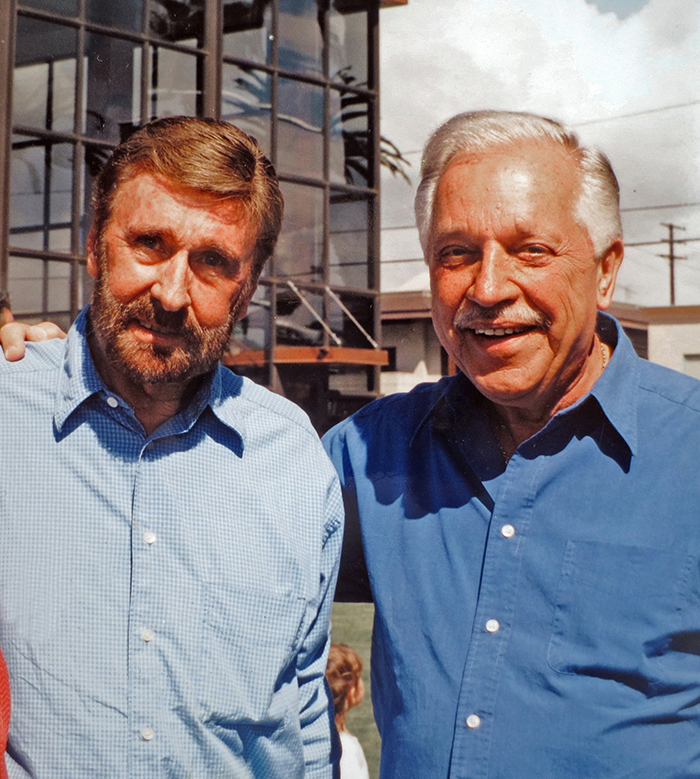 Victor Gail (right) and his partner, Thomas Oxford, in 2001. Photo by Hal Nelson.