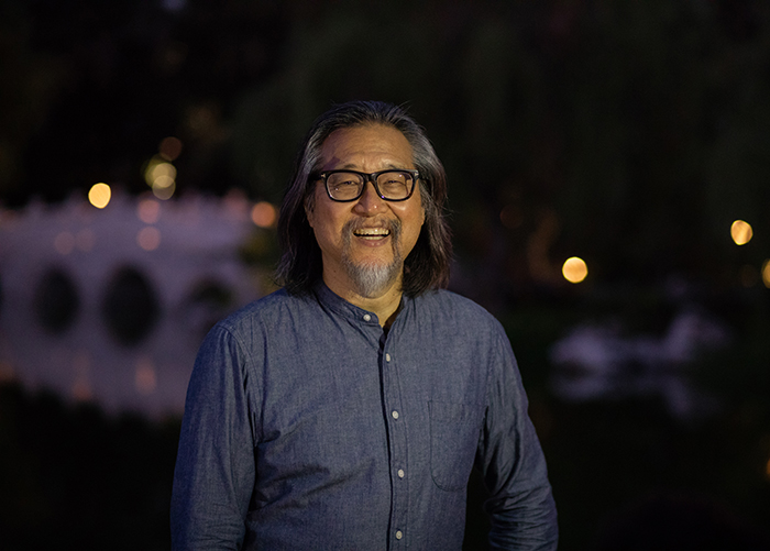 Playwright Stan Lai in the Chinese Garden at The Huntington. Photo by Angel Origgi. CalArts Center for New Performance.