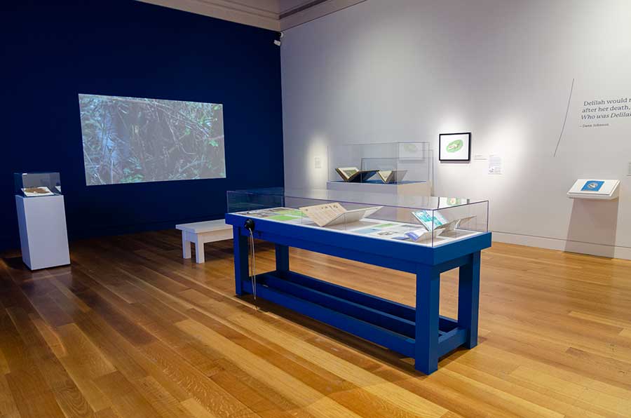 “Beside the Edge of the World” is on view in the Susan and Stephen Chandler Wing of the Virginia Steele Scott Galleries of American Art and selected spots throughout the gardens through Feb. 24, 2020. Photo by Kate Lain. The Huntington Library, Art Museum, and Botanical Gardens.