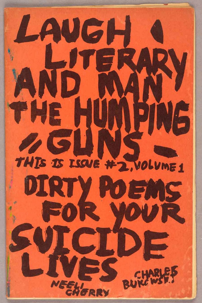 Laugh Literary and Man the Humping Guns, a short-lived literary magazine published by Bukowski and fellow poet Neeli Cherkovski. The Huntington Library, Art Museum, and Botanical Gardens.