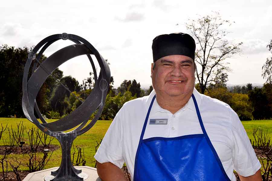 Mario Ahumada outdoors at The Huntington. Photo by Lindsey Harrison. Courtesy of Villa Esperanza Services.