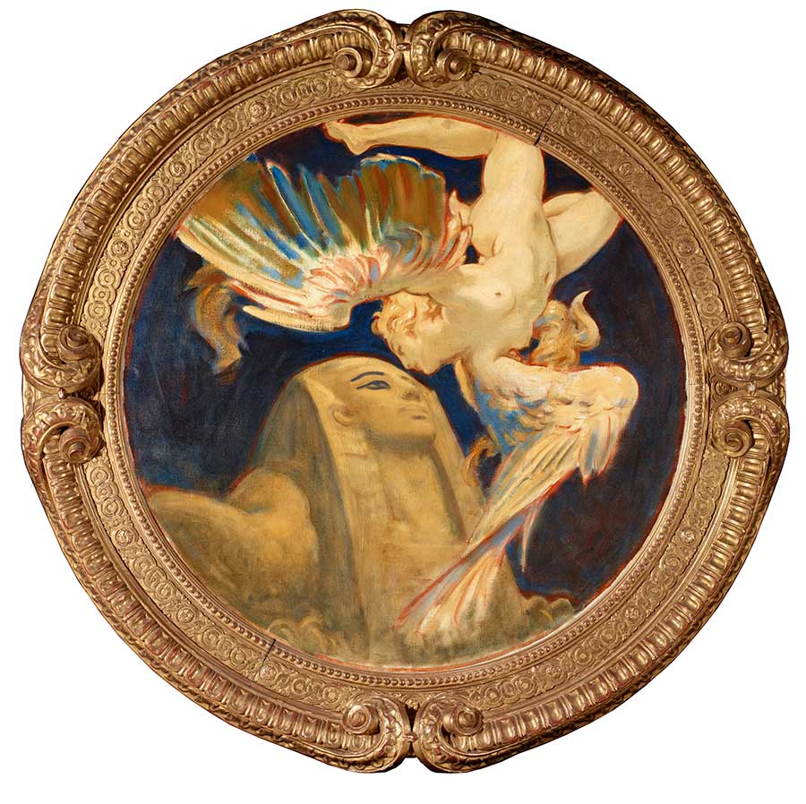John Singer Sargent, Sphinx and Chimera, 1916–1921, 35 1/2 in. (90.2 cm.), oil on canvas.
