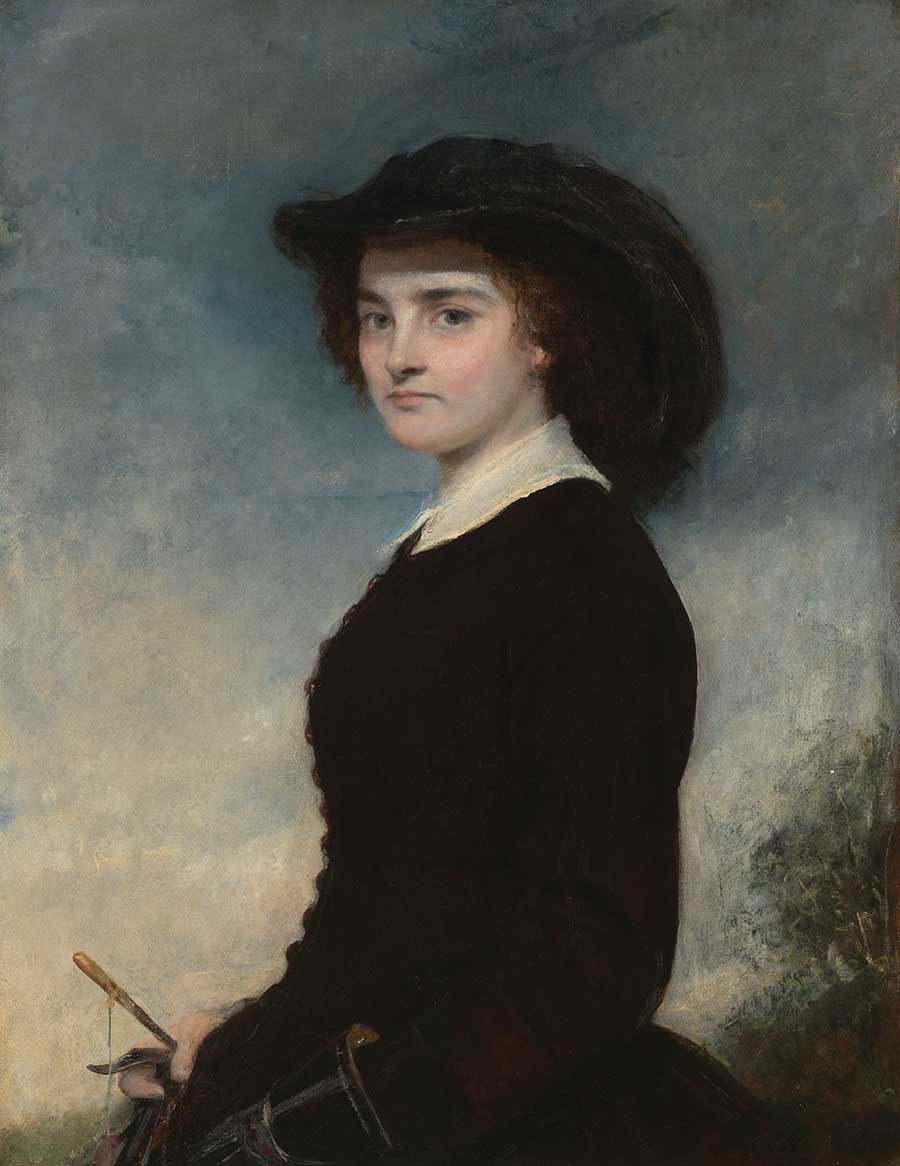 Sir William Boxall, Harriet Goodhue Hosmer, 1857, 35 13/16 x 27 15/16 in. (91 x 71 cm). National Portrait Gallery, Smithsonian Institution.