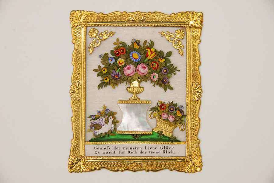 Biedermeier friendship card